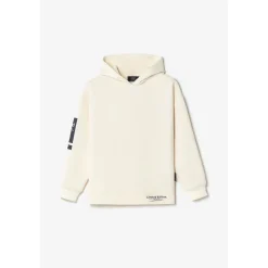 Sweat-Shirt capuche garçon BRUNOBO blanc en coton