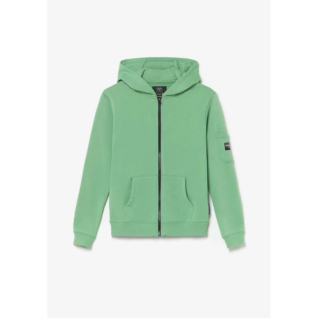 Sweat-Shirt capuche garçon HODAIBO vert en coton
