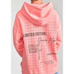Sweat-Shirt capuche garçon ANIBO saumon
