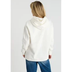Sweat-Shirt capuche SAMIGI beige June en coton