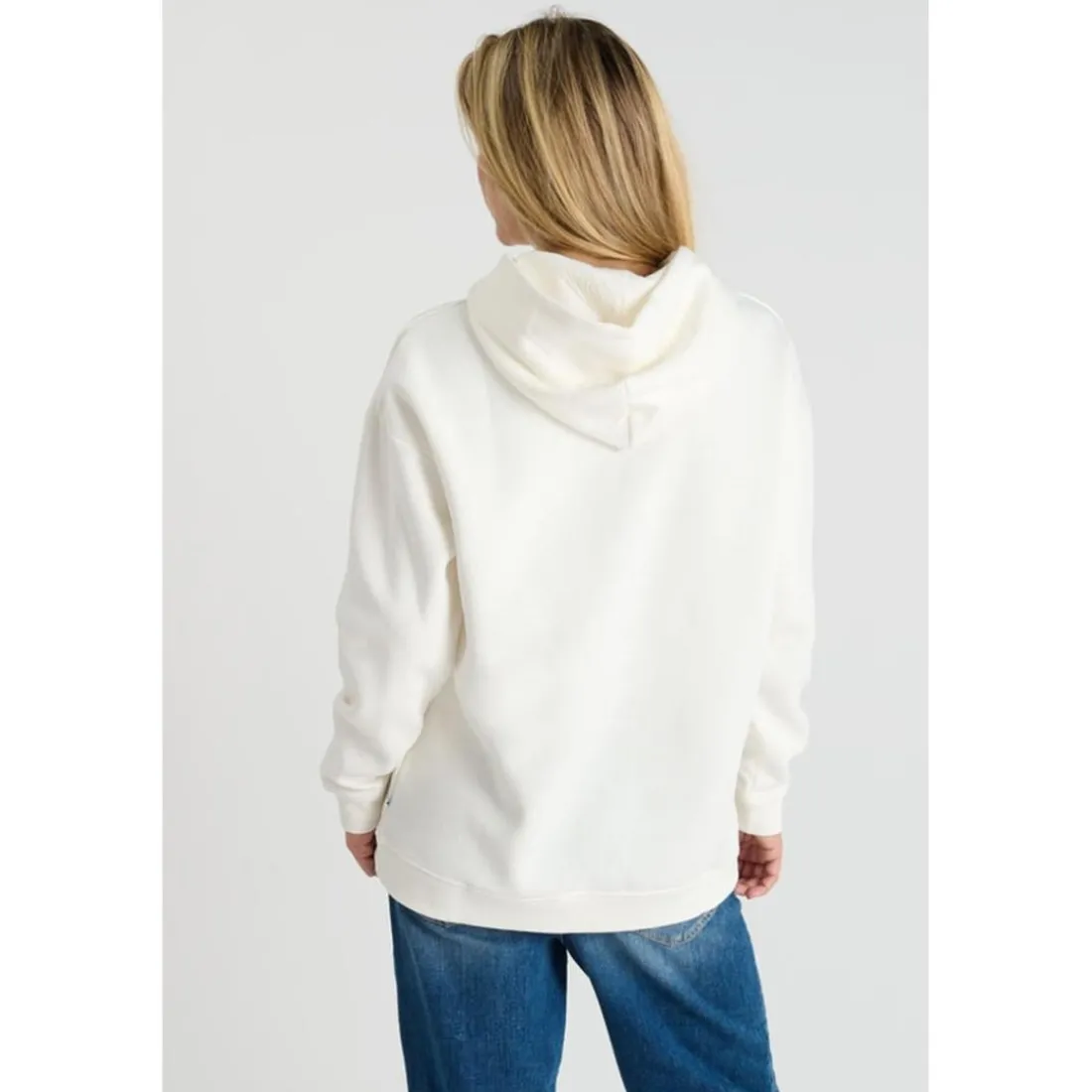 Sweat-Shirt capuche SAMIGI beige June en coton