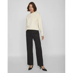 Sweat-shirt en viscose gris clair Elle
