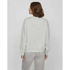 Sweat-shirt en viscose gris clair Lila