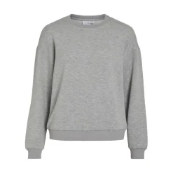 Sweat-shirt en viscose gris clair Lila