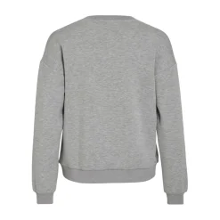 Sweat-shirt en viscose gris clair Lila
