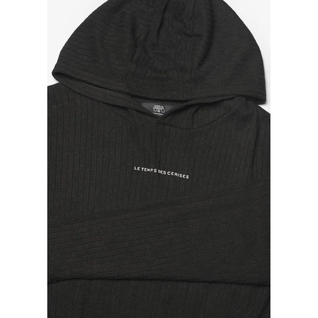 Sweat-Shirt fille capuche BIANCIGI noir en viscose