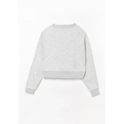 Sweat-Shirt fille capuche COBYGI gris en coton