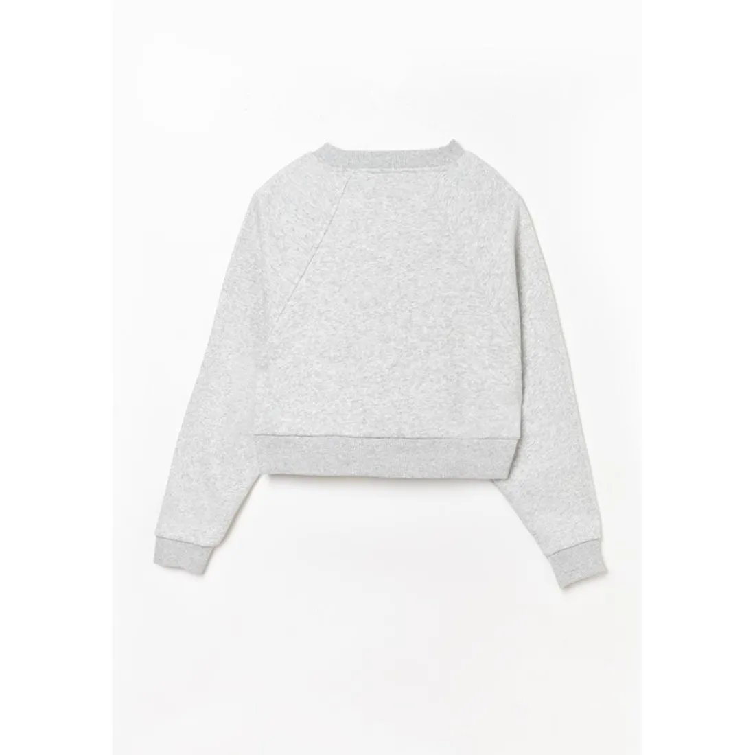 Sweat-Shirt fille capuche COBYGI gris en coton