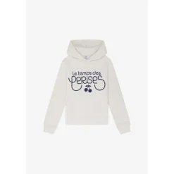 Sweat-Shirt fille capuche CELIAGI blanc Pia