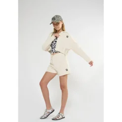 Sweat-Shirt fille capuche MIRATEGI blanc Vox en coton