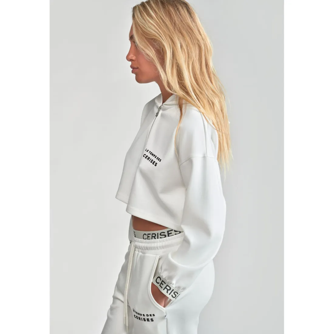 Sweat-Shirt fille capuche JOIAGI blanc