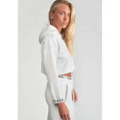 Sweat-Shirt fille capuche JOIAGI blanc