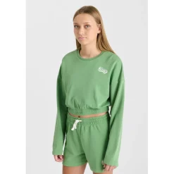 Sweat-Shirt fille ELPIGI vert Ava en coton