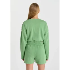 Sweat-Shirt fille ELPIGI vert Ava en coton