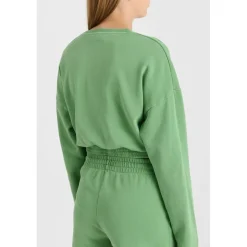 Sweat-Shirt fille ELPIGI vert Ava en coton