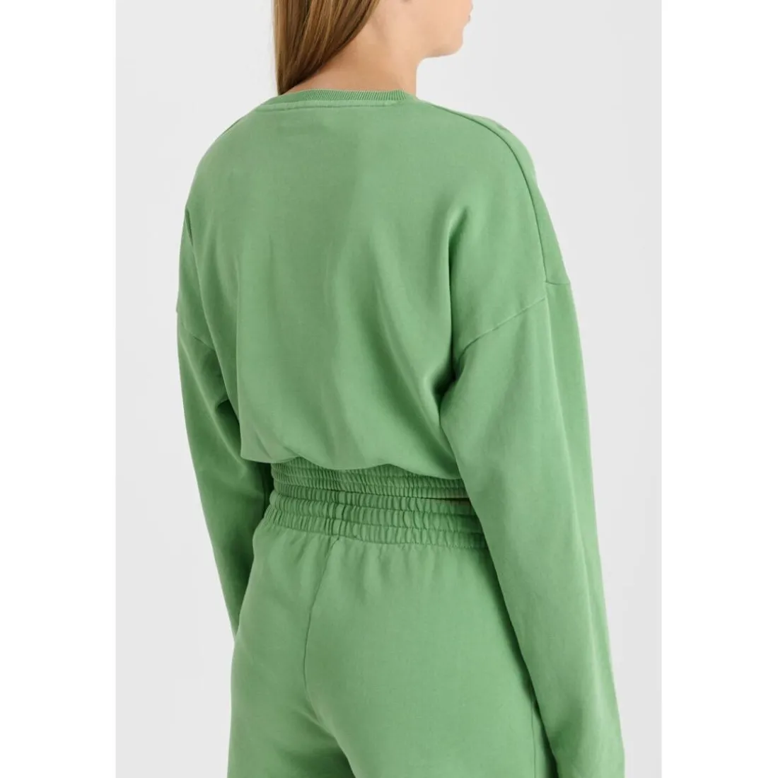 Sweat-Shirt fille ELPIGI vert Ava en coton