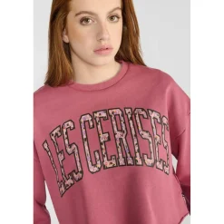 Sweat-Shirt fille FILOUGI rose Ella en coton