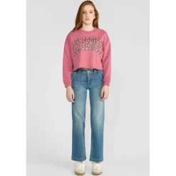 Sweat-Shirt fille FILOUGI rose Ella en coton