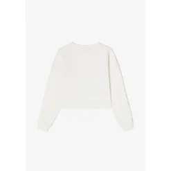 Sweat-Shirt fille MIKKIGI blanc Noor en coton