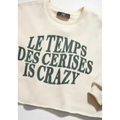 Sweat-Shirt fille MOLLIEGI marron en coton