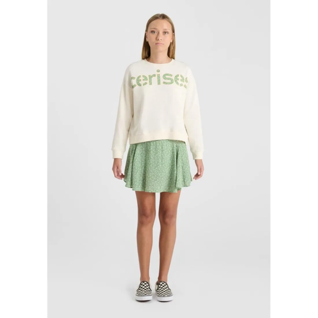 Sweat-Shirt fille RATAGI beige en coton Zara