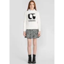Sweat-Shirt fille TITAGI blanc Elsie en coton