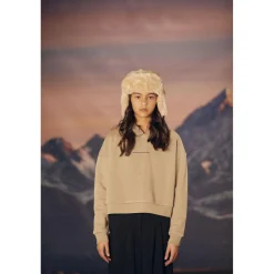 Sweat-Shirt fille VOLVAGI blanc en coton