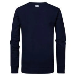 Sweatshirt garçon bleu en coton