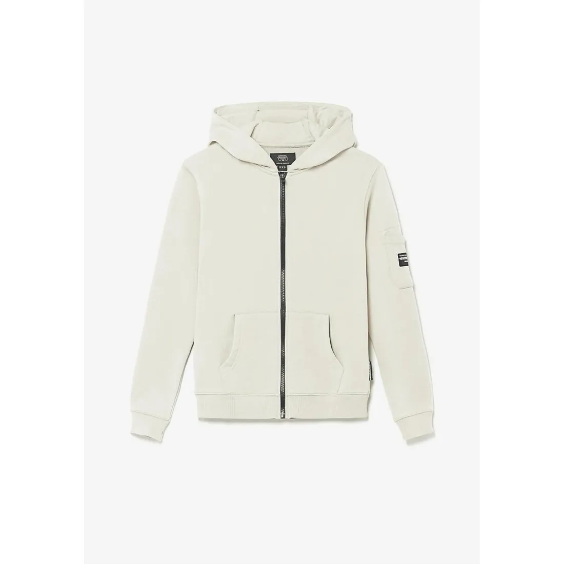 Sweat-shirt garçon, capuche HODAIBO gris en coton