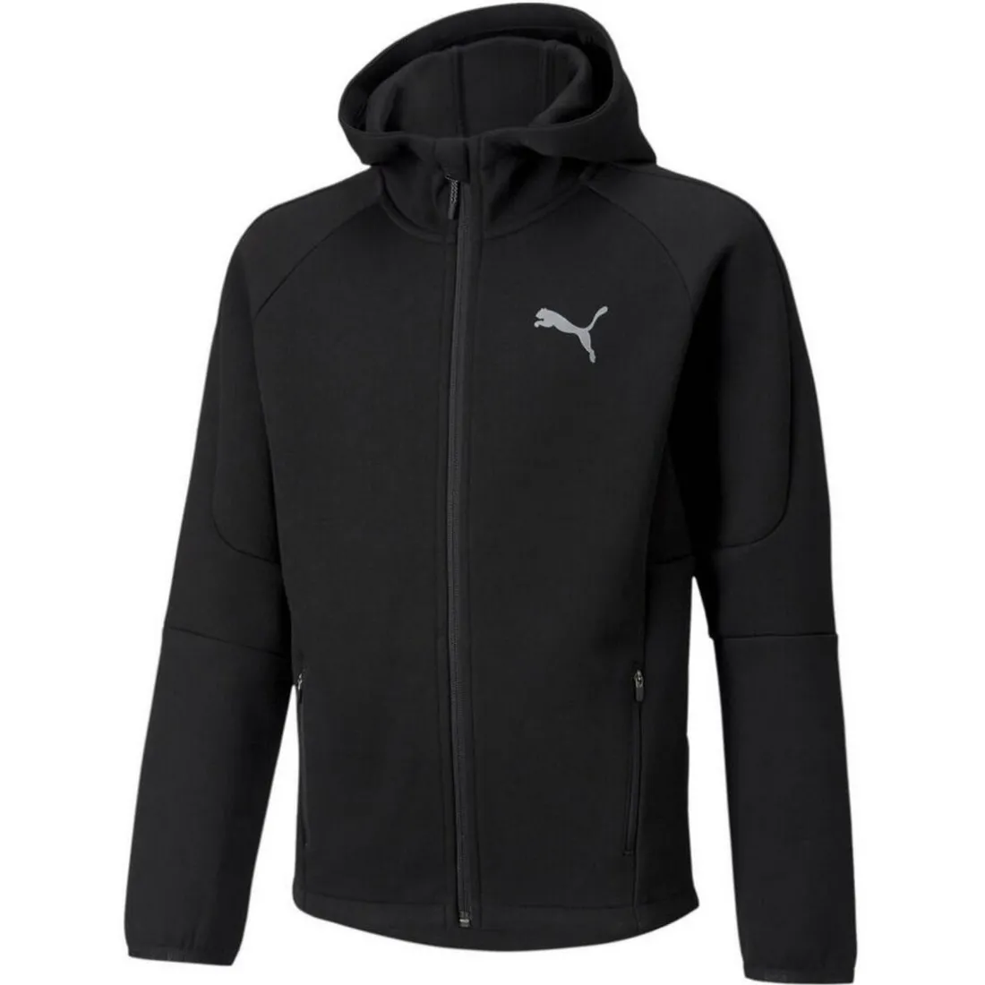 Sweatshirt garçon en coton noir EVS CR - Puma