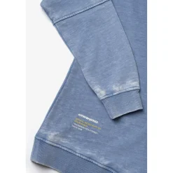 Sweat-shirt garçon, NAYBO bleu en coton