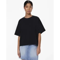 Sweat-shirt noir en coton