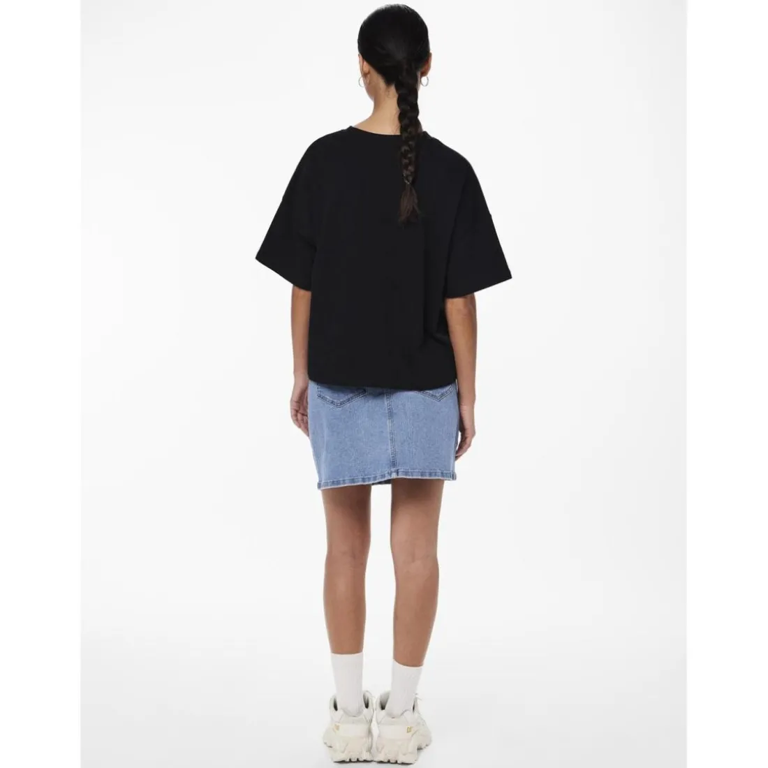 Sweat-shirt noir en coton