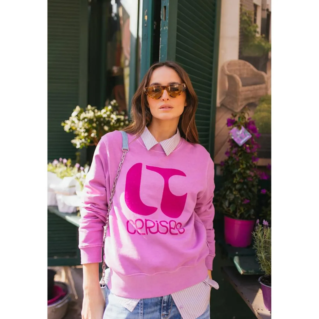 Sweat-Shirt PAOLO rose Liz