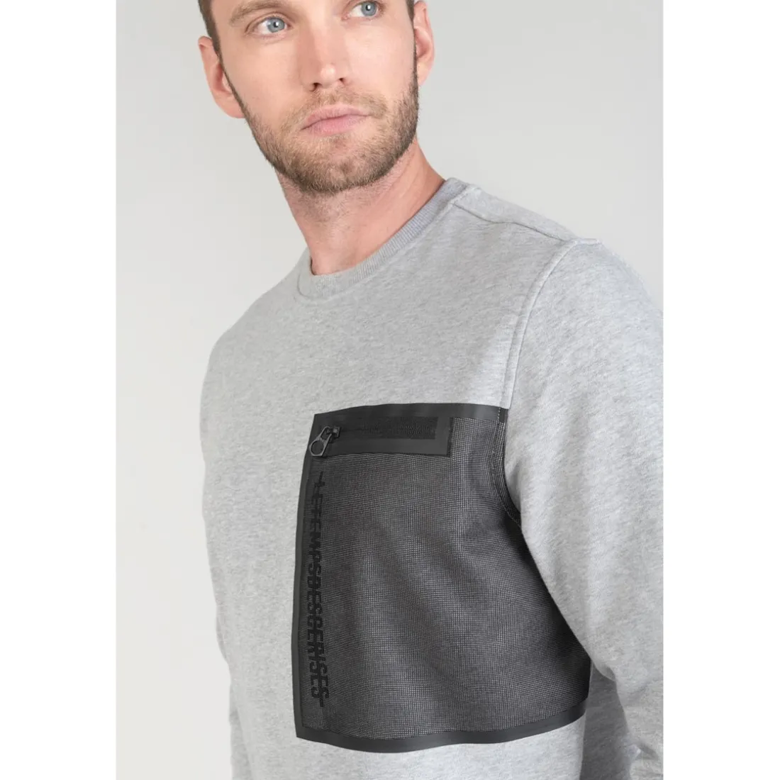 Sweat-Shirt STIPA gris en coton
