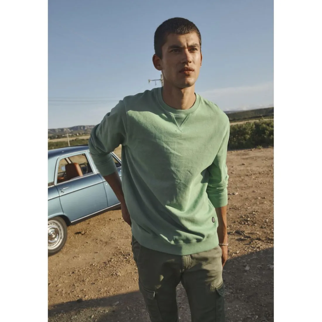Sweat-Shirt VAREL bleu en coton Val