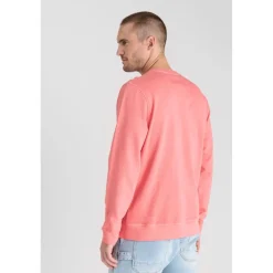 Sweat-Shirt VAREL rose en coton Rolf