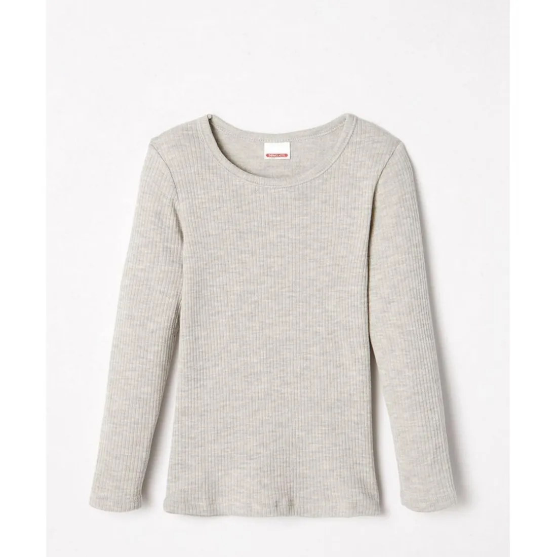 Tee Shirt Enfant Manches Longues Gris Chiné Thermolactyl