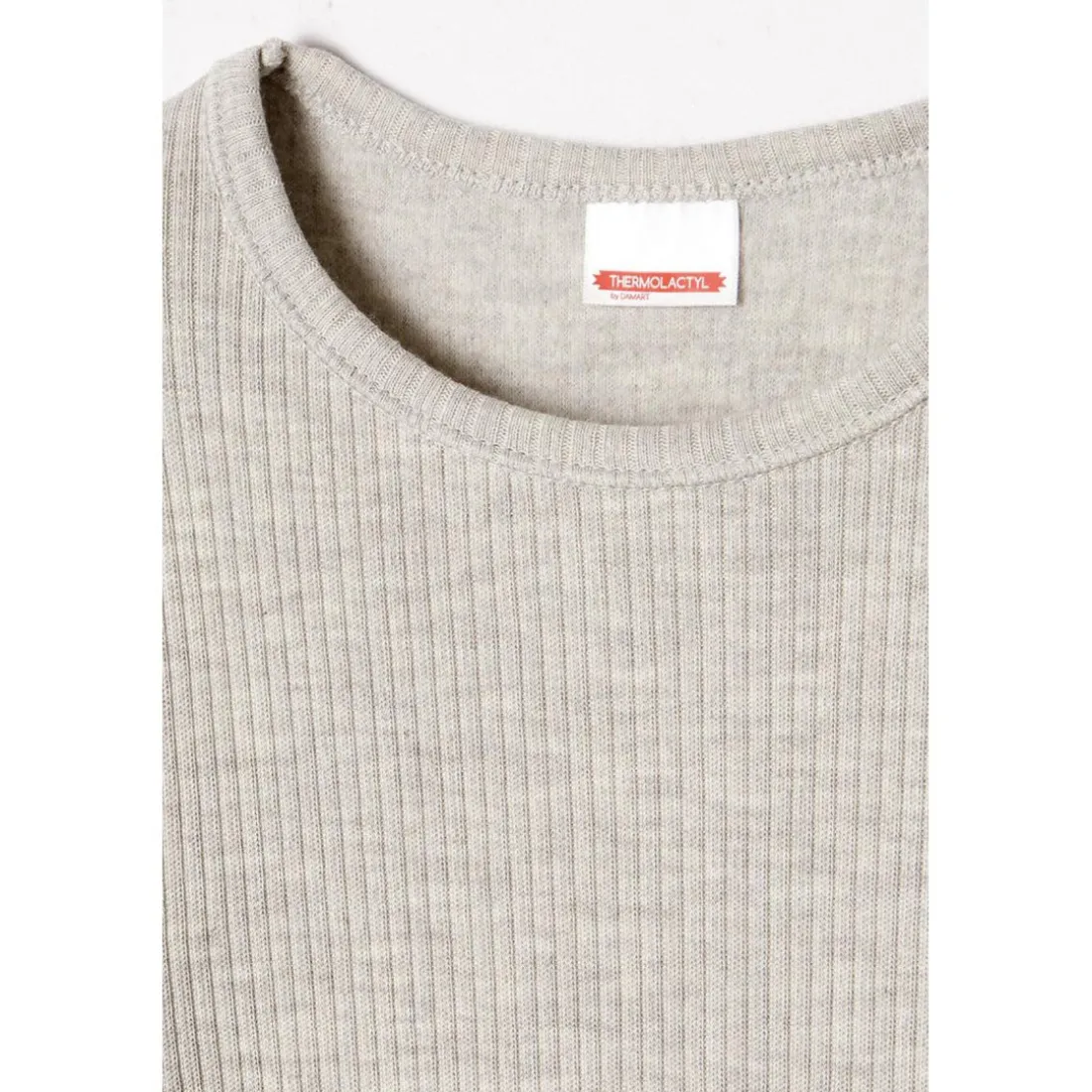 Tee Shirt Enfant Manches Longues Gris Chiné Thermolactyl