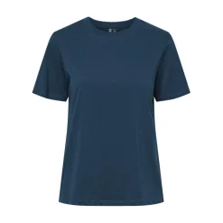 Tee shirt manches courte Ria bleu en coton