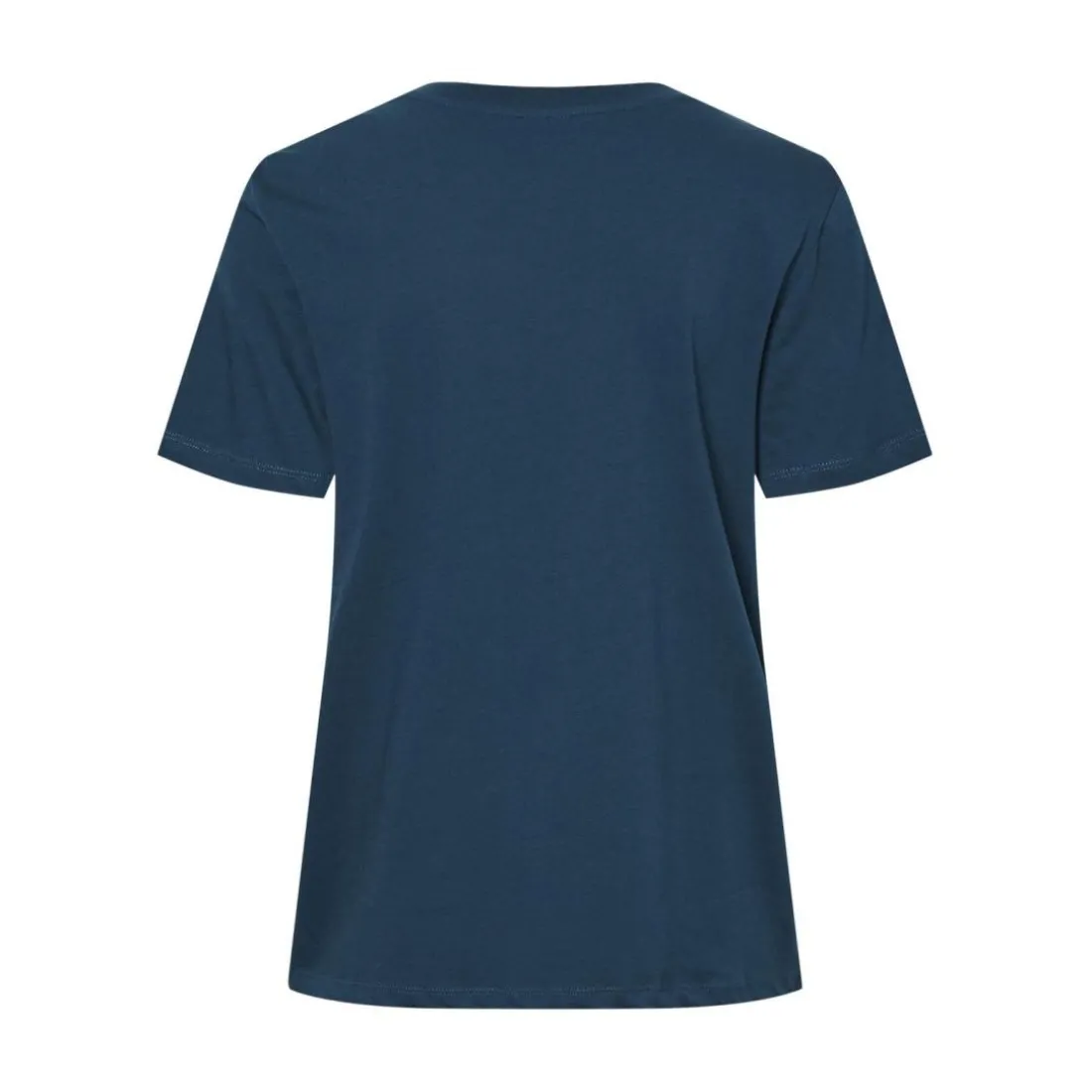 Tee shirt manches courte Ria bleu en coton