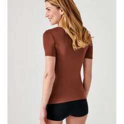 Tee Shirt Manches Courtes Havane Thermolactyl marron