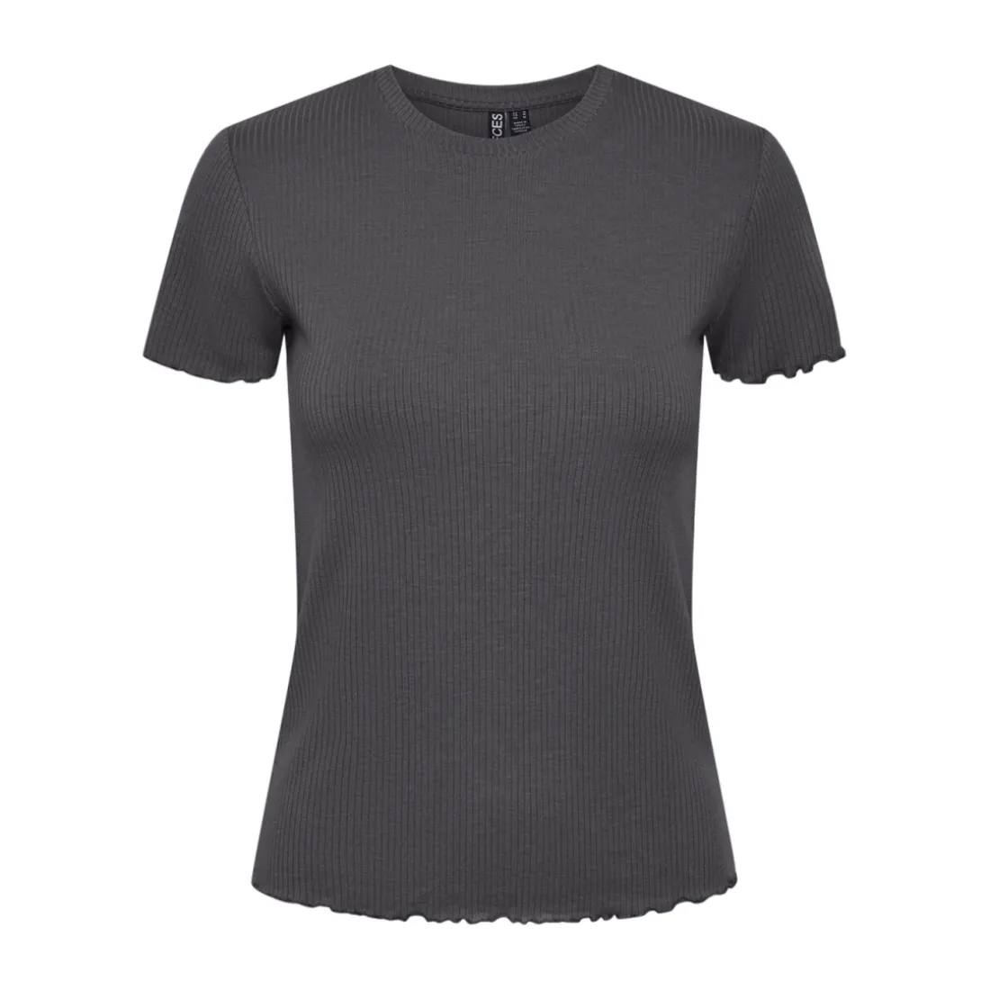 Tee shirt manches courtes Nicca gris en viscose Leah