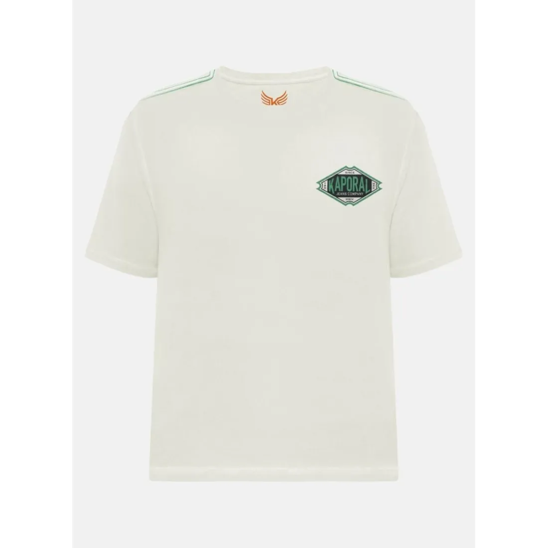 Tee Shirt Manches Courtes en coton TITUS Craie écru