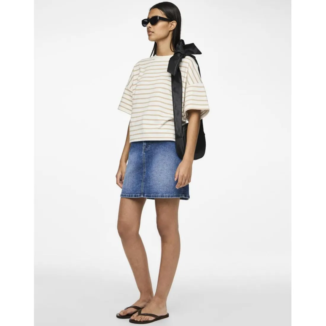 Tee shirt manches courtes Chilli blanc cassé en coton Lane
