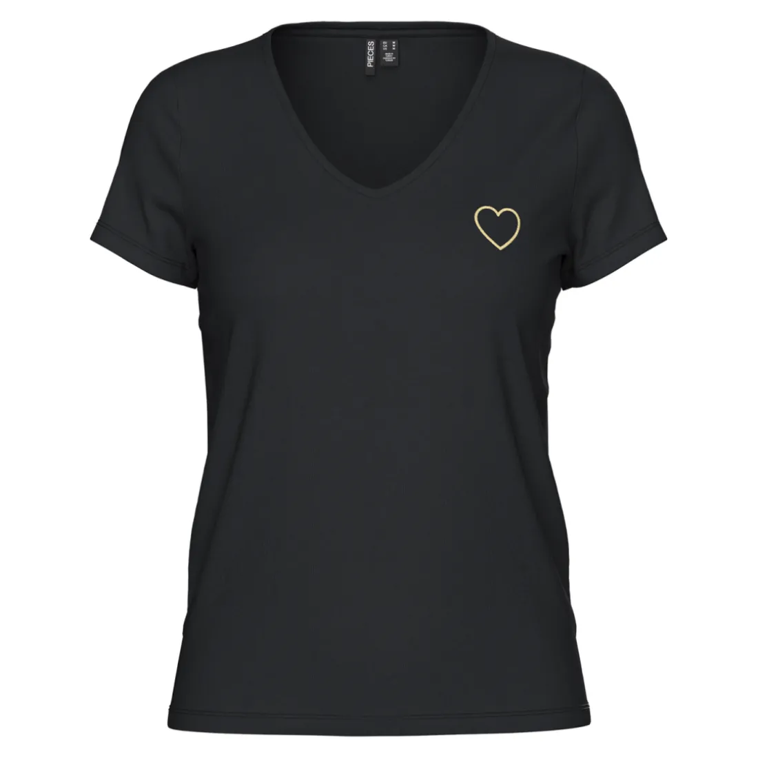 Tee shirt manches courtes en jersey Billy noir Wynn