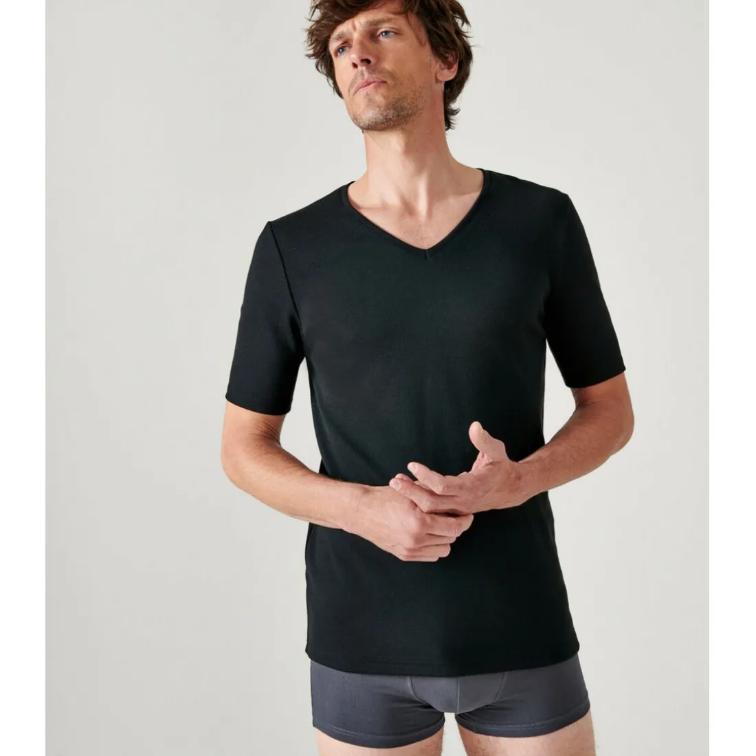 Tee Shirt Manches Courtes Noir Therlomactyl