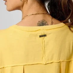 Tee Shirt Manches Courtes VISON jaune en coton