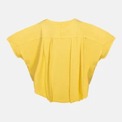 Tee Shirt Manches Courtes VISON jaune en coton