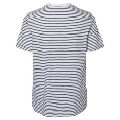 Tee shirt manches courtes à rayures Ria blanc en coton Ode